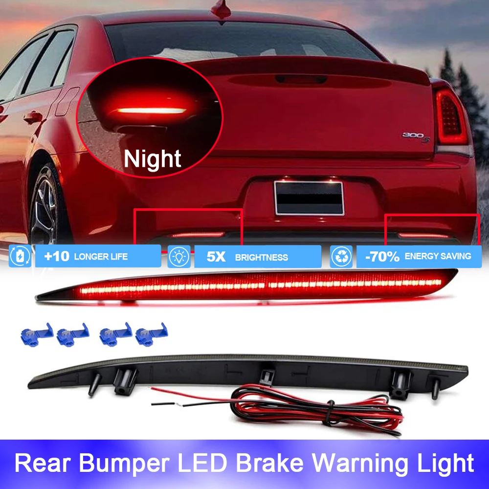 

Red LED Brake Warning Tag Light for Chrysler 300 2019-2022 300C Platinum 2015-2017 Touring L 2018 Car Reverse Fog Lamp