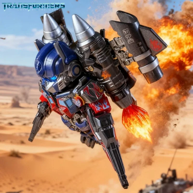 옵티머스 프라임 제트팩 트랜스포머 블록 소형 입자 MOC 메가트론 어린이 조립 장난감 범블비 모델 데스크탑 선물