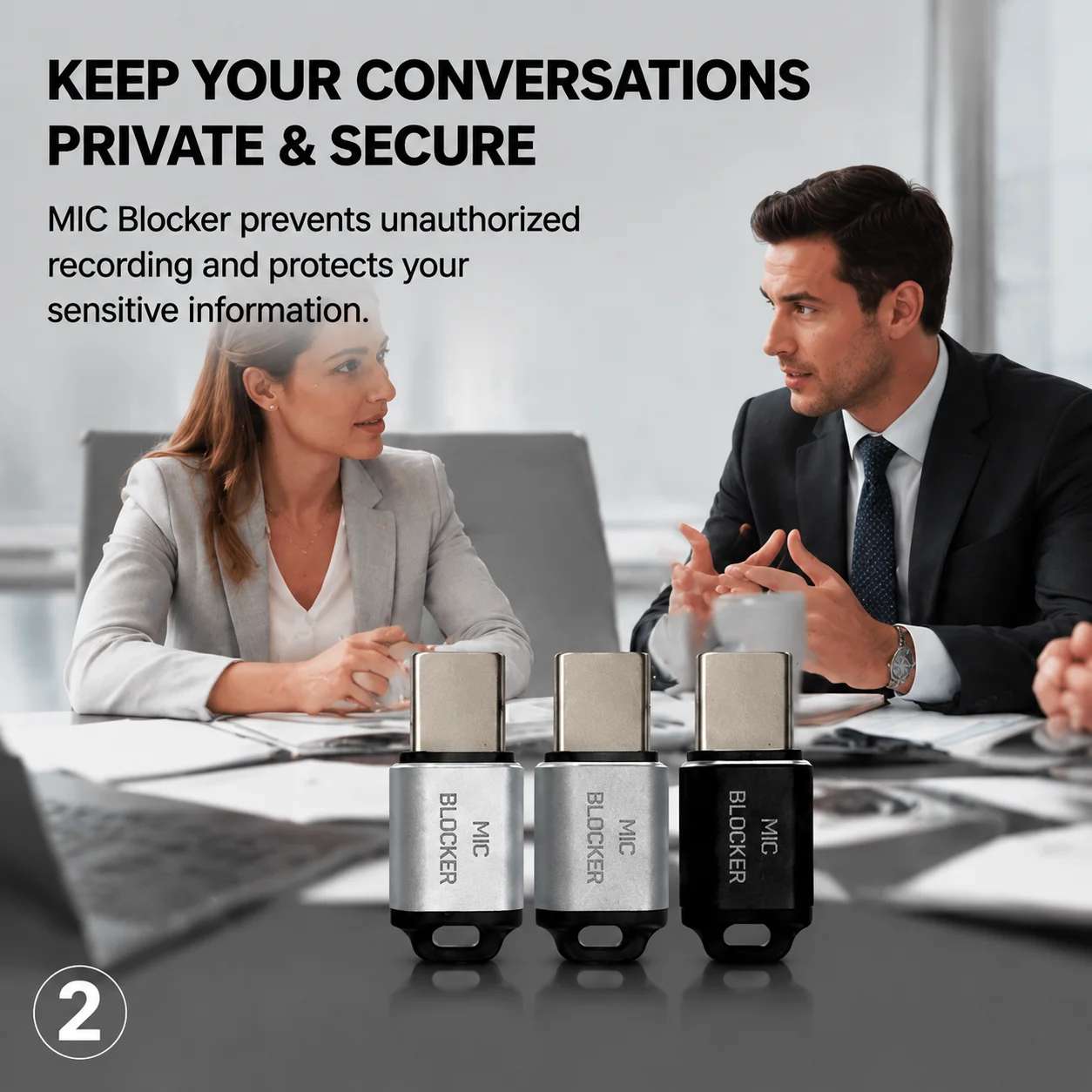 Sound blocker suitable For laptop, smartphone, and tablet microphone sound locks, anti recording, and monitoring devices - view 3