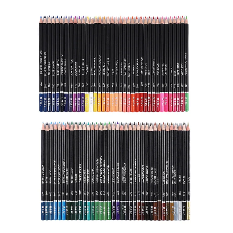 Crayons de couleur pour livres à colorier pour adultes, noyau doux, idéal pour dessiner, mélanger et ombrer, ensemble de crayons de couleur, cadeau pour adultes et enfants