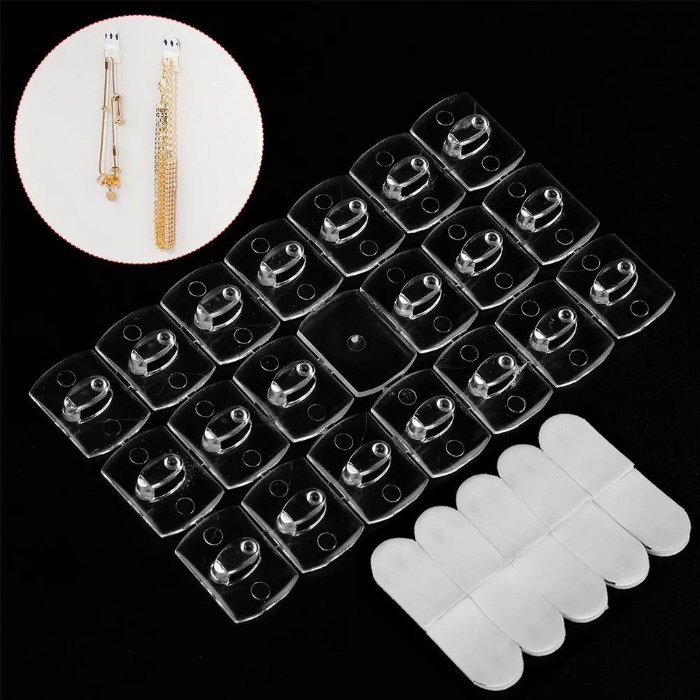 20/6PCS Wall Transparent Removable Hook Strong Cable Clamp Adhesive Hook Rack Bathroom Kitchen Towel Key Hanger