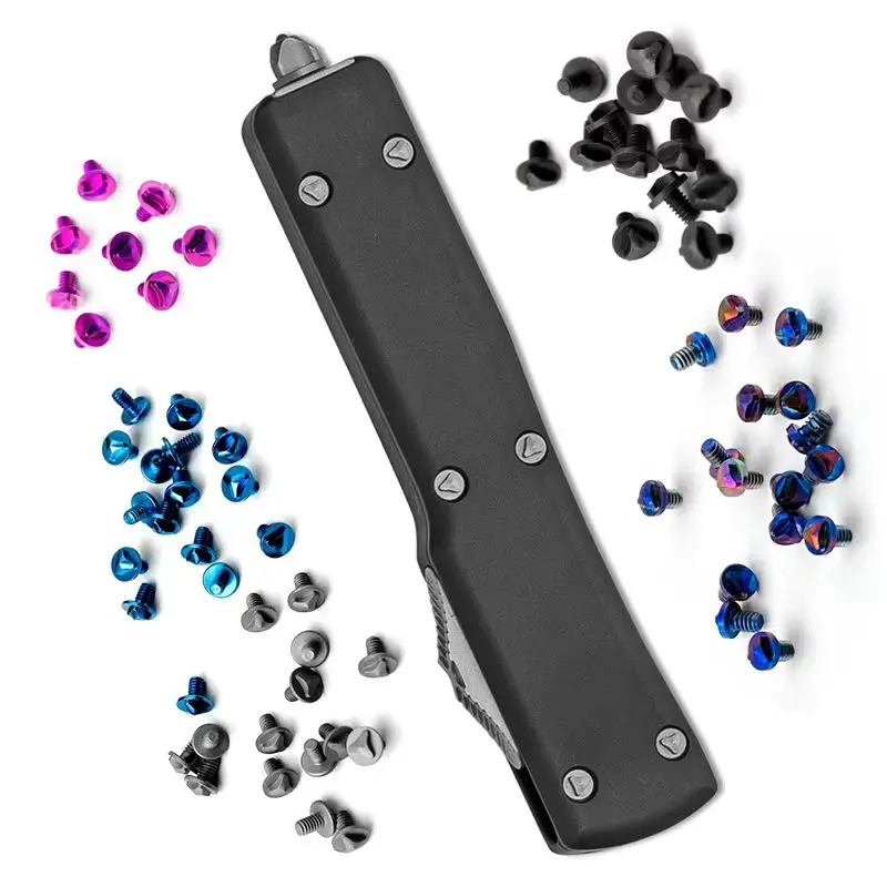 5 Colors OTF Disassembled Knife Titanium Triangle Screws For Microtech UTX-70 UTX70 Ultratech Knives Replace Parts