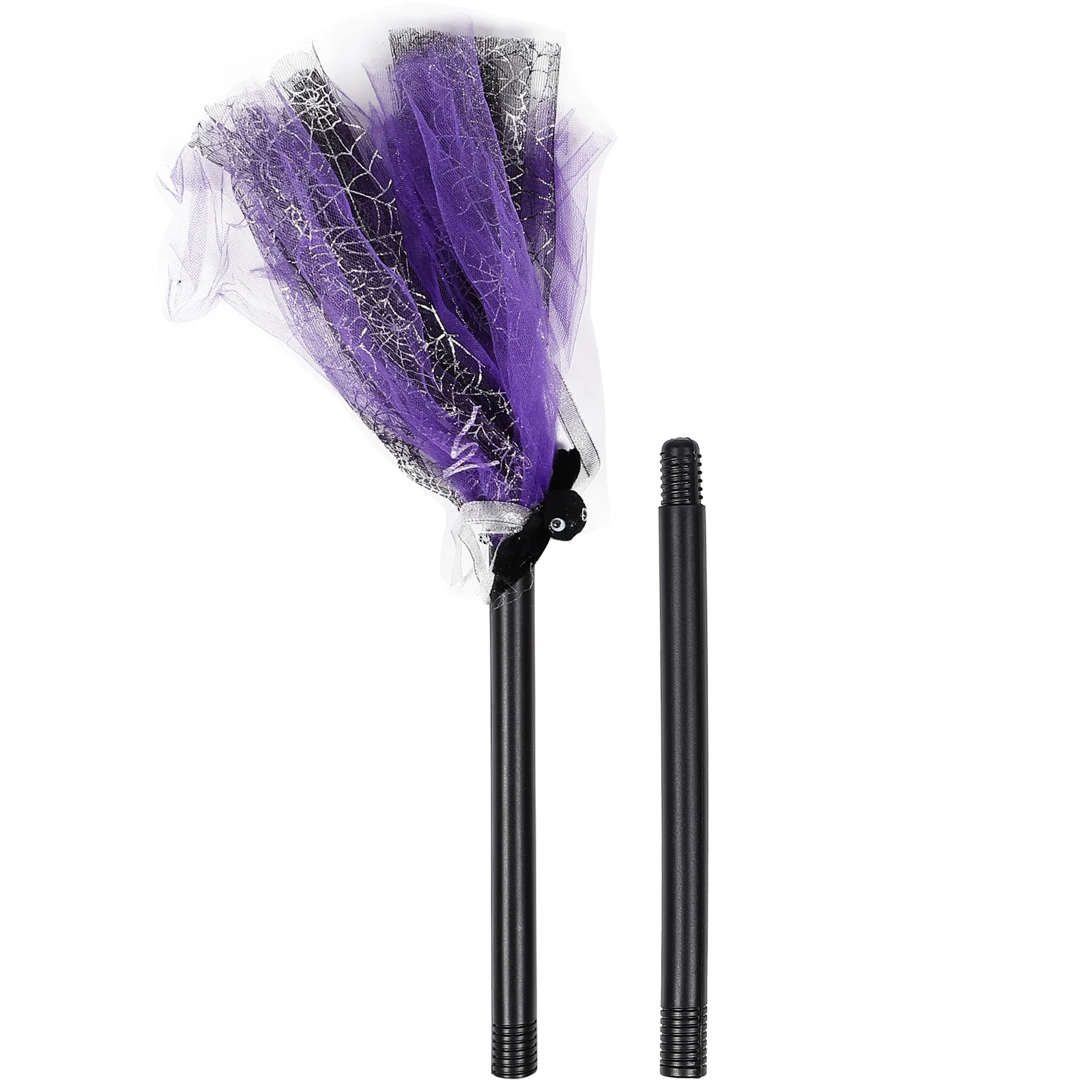 Broom Long-lasting Use Broomstick Halloween Witch Masquerade Costume Accessory Wizard Toy Cloth Sturdy