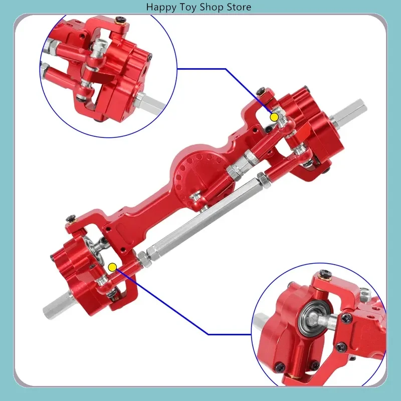 Gears, Bearings, Wheel Axles, Vulnerable Spare Parts for Mang Niu 1/12 99s Metal Portal Axle Front & Rear Replacement Parts