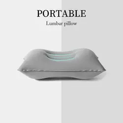 Portable Fold Inflatable Air Pillow Outdoor Travel Sleeping Camping PVC Neck Stretcher Backrest Plane Comfortable Pillow