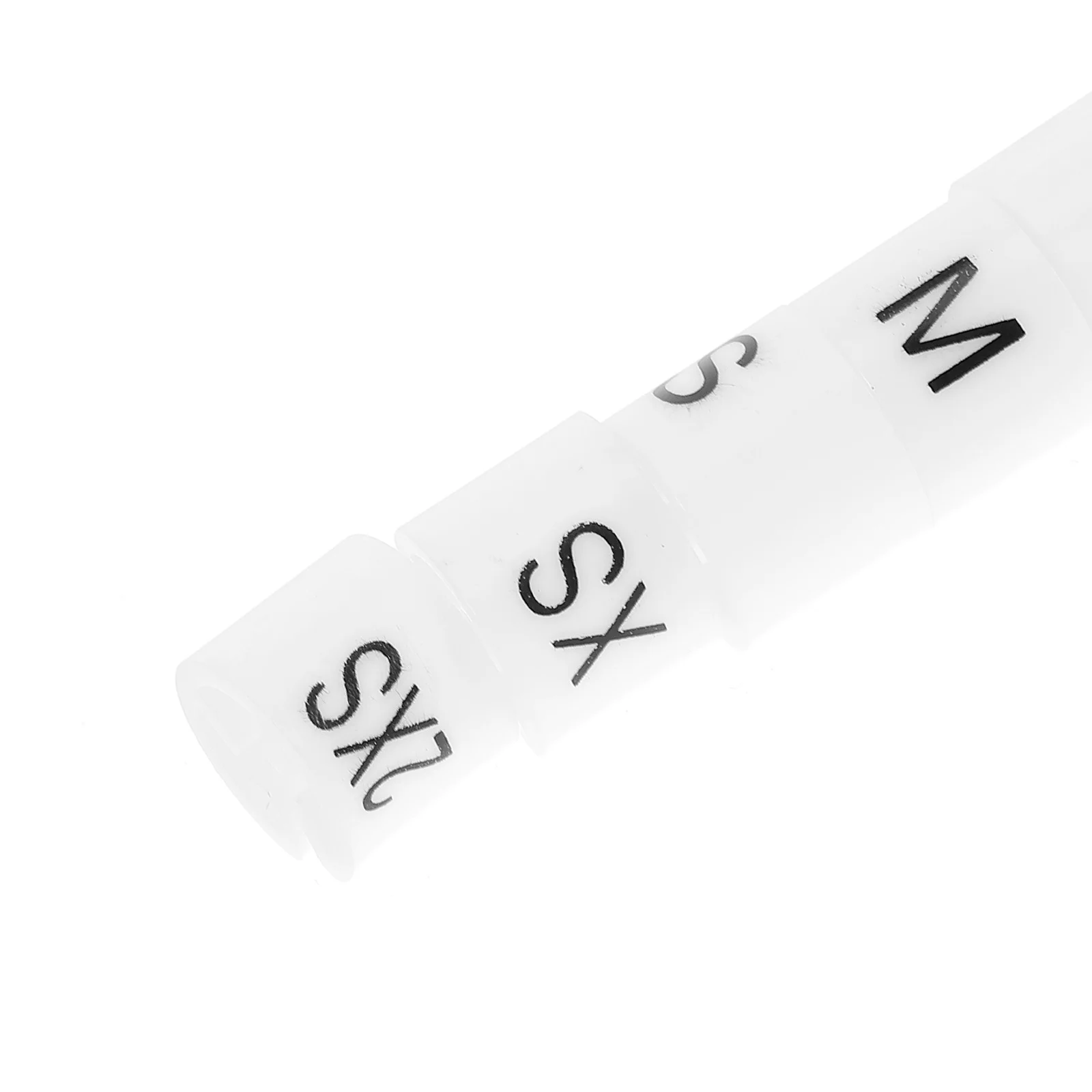 

200Pcs Plastic Size Markers Hanger Tags Garment Clothing Size Identifiers Easy Wardrobe Organizer Plastic Clothes Hanger Markers