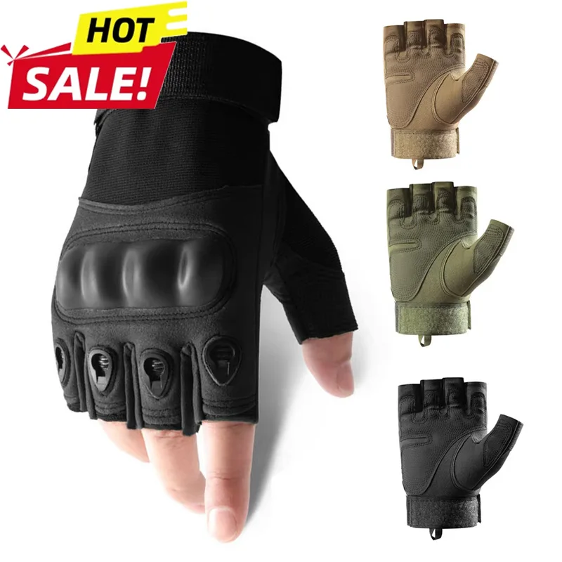 New Outdoor Tactical Gloves Motorcycle Gloves Half Finger Military Men Women Combat Shooting Hunting Fitness Gloves
