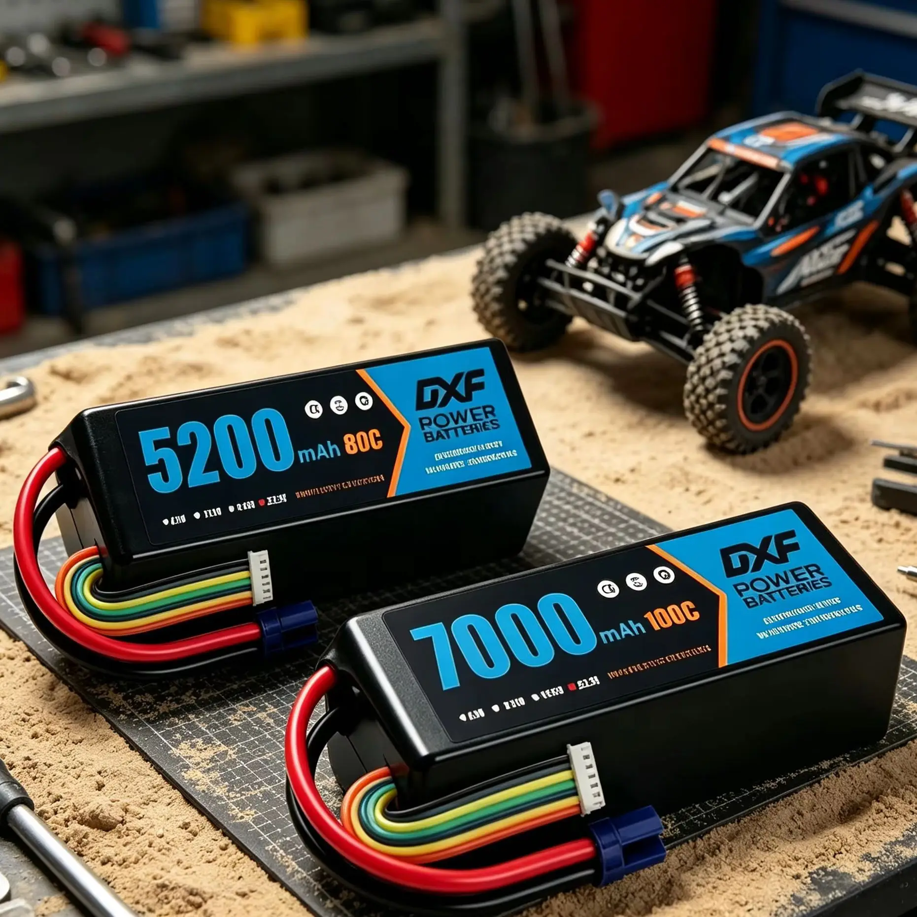 6S Lipo 22,2V Akku 7000mAh 100C Softcase-Akku mit XT90-Anschluss für Auto, LKW, Panzer, RC-Buggy, Truggy, Rennsport, Hobby