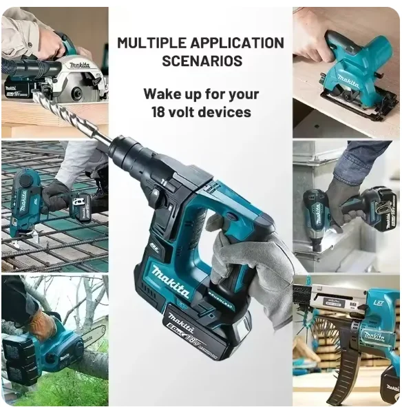 Makita 18V 6.0Ah Powerful long-lasting Rechargeable Battery+charger ,For Makita Power Tools Battery