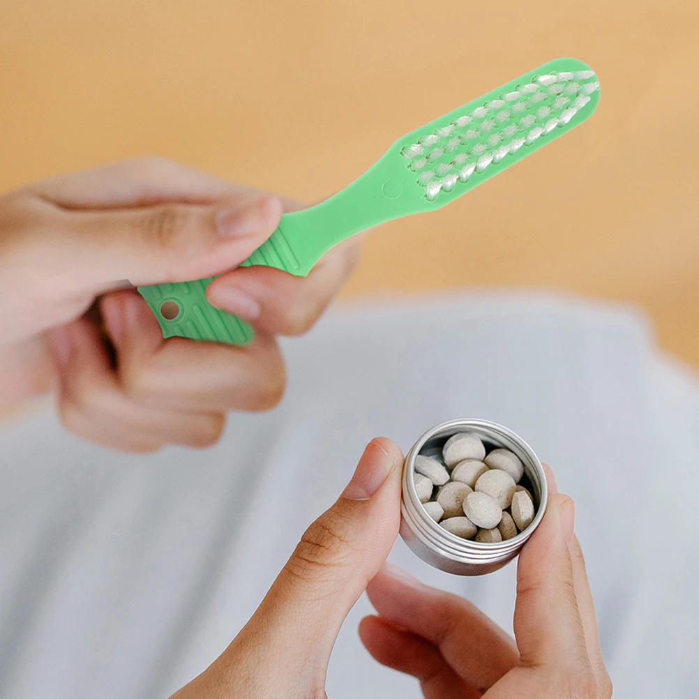 

20pcs Large Brush Head Toothbrush Soft Handle Mini Braces Plastic Travel Camping Prison Small Interdental Oral Cleaning