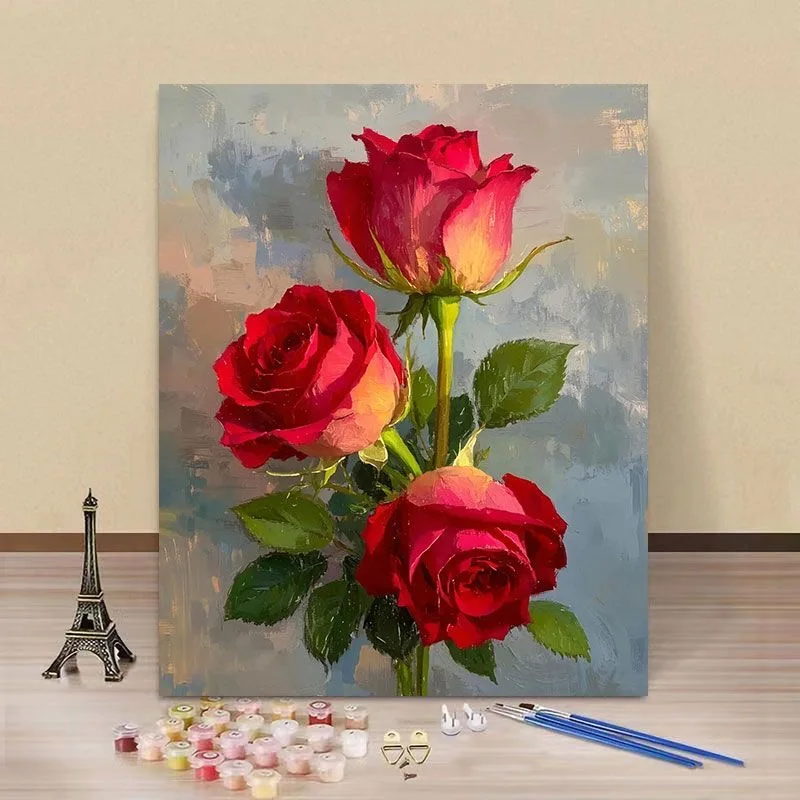 

A6009 Sunflower Field Oil Painting, Bright Home Decor