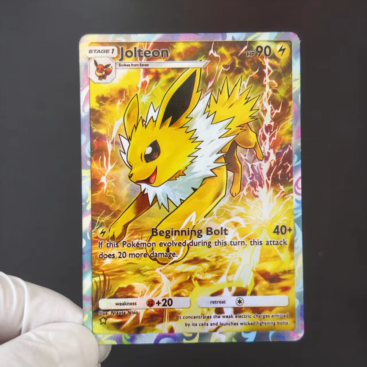 6PCS/Proxy Pocket Card DIY English TCG Custom Rare Card Eevee Sylveon Umbreon Holographic Texture Classic Game Collection Card