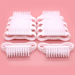 10pcs Nail Cleaning Brush Plastic Dust Clean Soft Remover For Nail Care Small Angle Mix Color Manicure Pedicure Nail Salon Tool