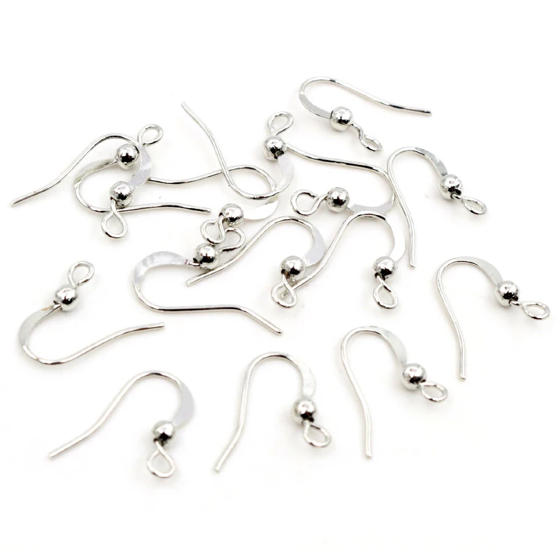 100pcs/lot 19x18mm DIY Earring Findings Earrings Clasps Hooks Fittings DIY Jewelry Making Accessories Brass Hook Earwire Jewelry