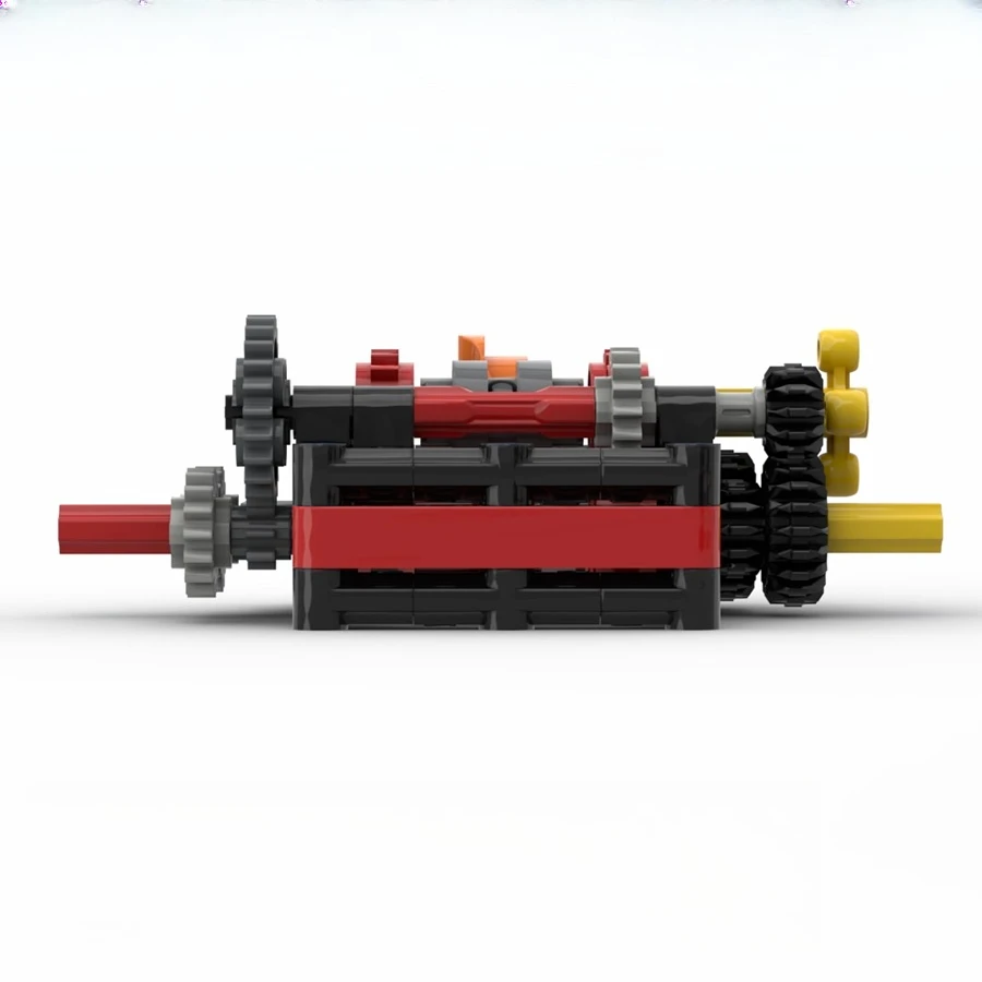 MOC 4-geschwindigkeit Sequentielle Übertragung Technologie Bausteine Set Zyklische Variable Getriebe Montage Getriebe Spielzeug Ziegel DIY Geschenke