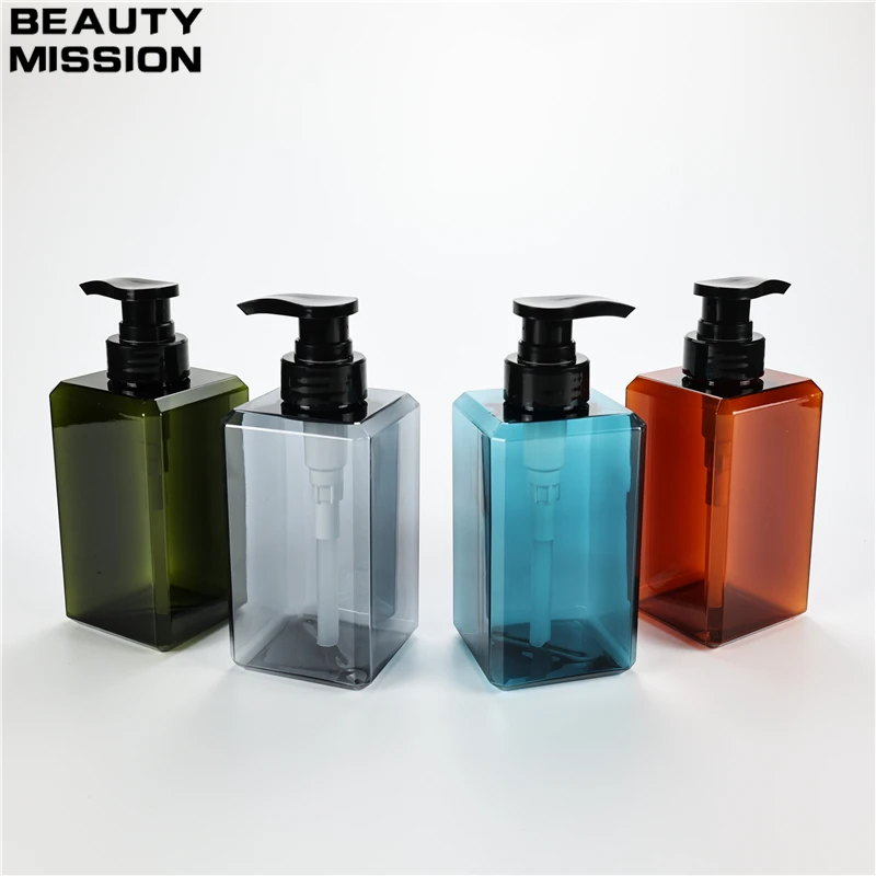 450ML X 10 Refillable Pump Bottle Dish Soap Dispenser For Kitchen Sink Hand Soap Lotion Dispenser Shower Empty Storage Container