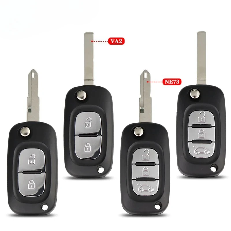 

Корпус выкидного ключа с 2/3 кнопками для Renault Megane 3, Scenic, Clio, Vivaro, Movano, Traffic, Master, Kangoo, лезвие VA2 NE72