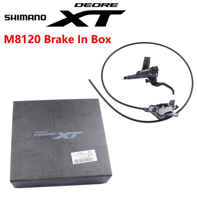 SHIMANO DEORE XT M8100 Series M8120 Brake 4 Piston Hydraulic Disc Brake Left Front 1000mm Right Rear 1700mm In Box Original