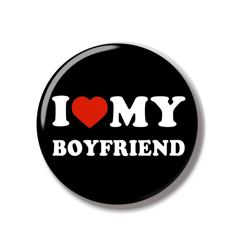 44 مللي متر أنا أحب صديقتي صديقها دبوس لينة زر مجوهرات الإبداعية شارة الكرتون بروش التلبيب دبوس حقيبة ظهره قبعة الديكور #5