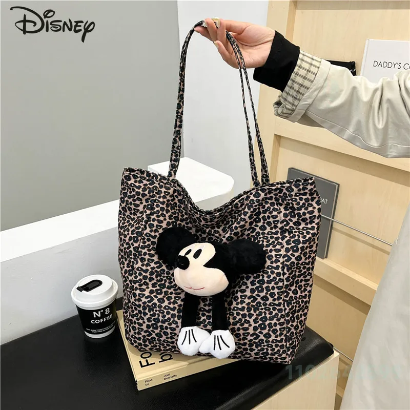 Tas tangan wanita kapasitas besar, tas bahu wanita kapasitas besar, kartun, tas tangan wanita modis dan berkualitas tinggi, tas boneka wanita, baru, Disney Mickey