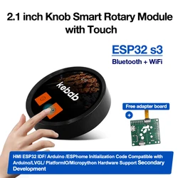 Smart Home ESP32 S3 WiFi Bluetooth 2.1 inch 480*480 Touch Circular Push Knob IPS LCD TFT Display Module for Ardui-no