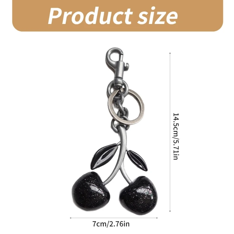 cherries keychain women\'s bag decorated pendant keys ornament