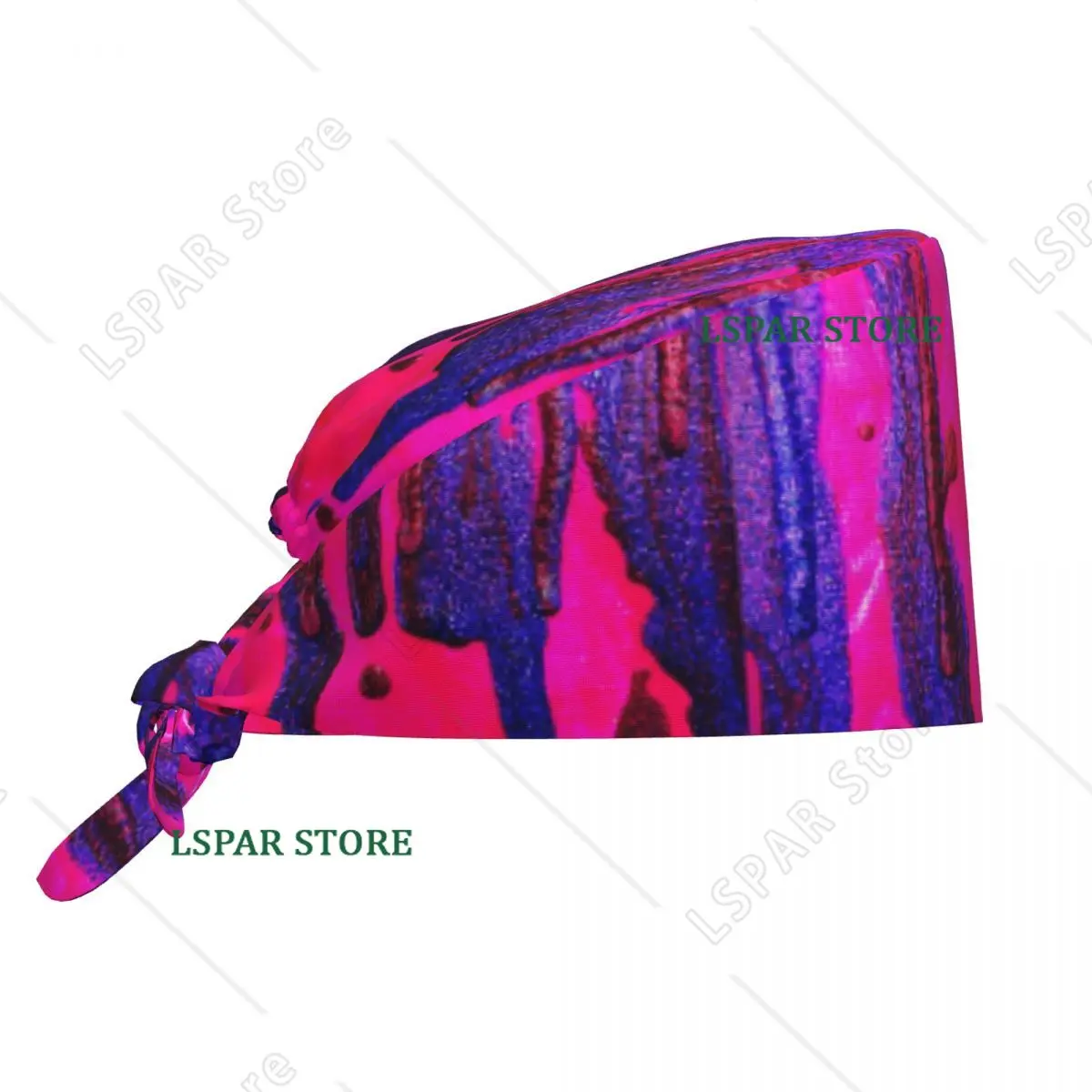Blood And Glitter Nail Polish Art Scrubs Cap Surgical Hats Men Women Manicurist Operating Room Cap Operator Hats Lab Works Hat