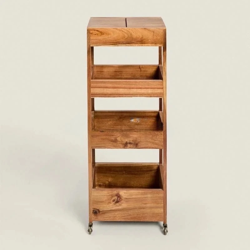 bathroom gap storage shelf cabinet living room wooden storage with cover sundries rack