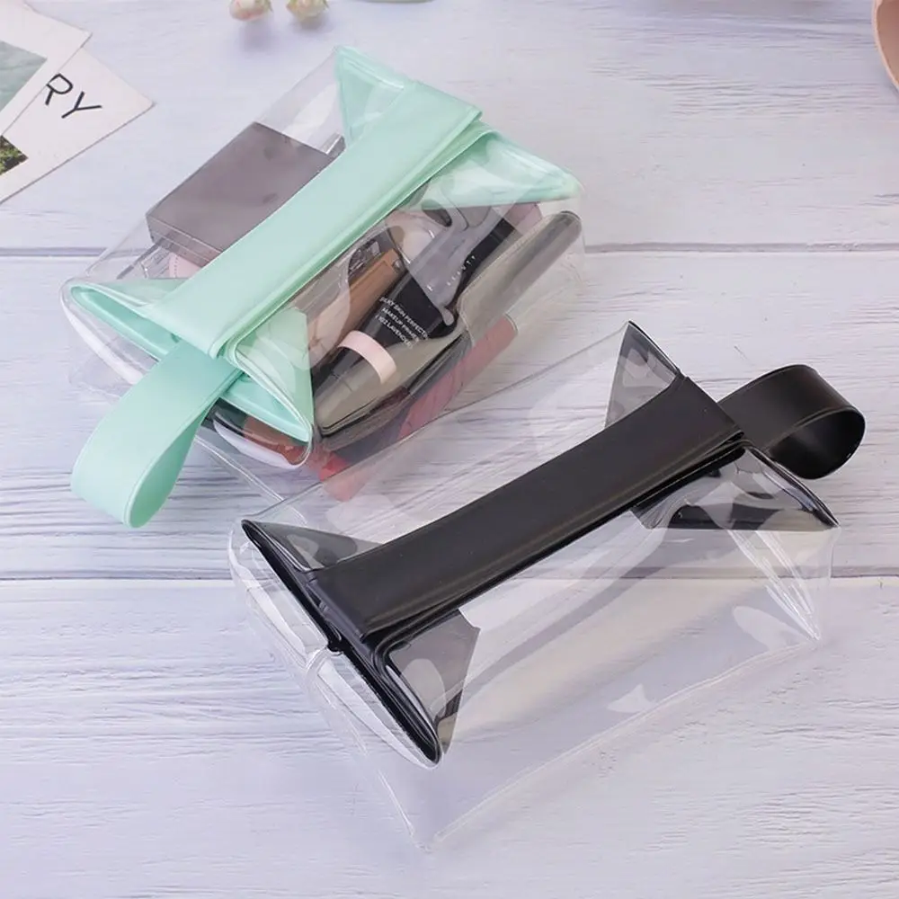 

Прозрачные косметички с магнитной застежкой, большая вместимость, герметичные, из ПВХ, прозрачный дизайн, косметический мешочек