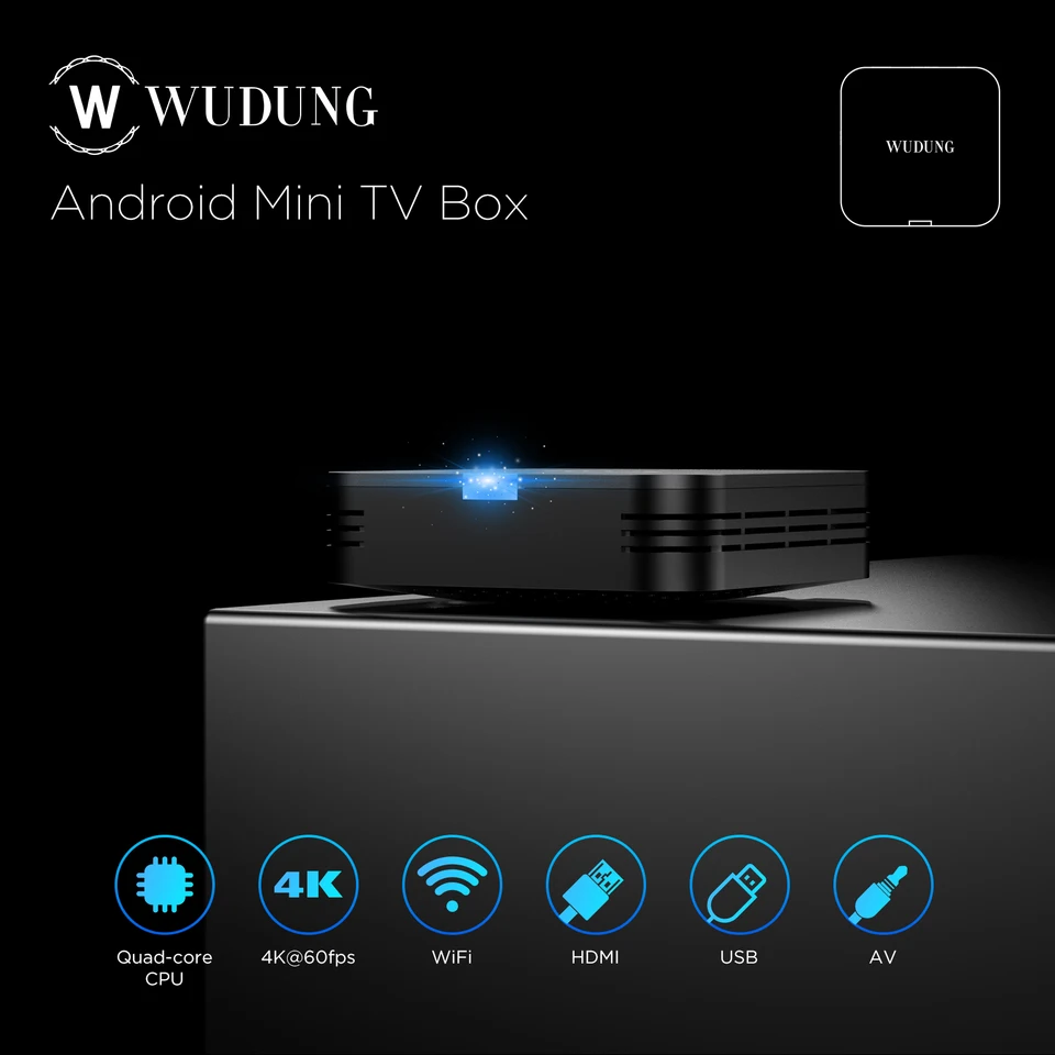 Wudung TX1 Android Mini TV Box Allwinner H313 Support 4K HD 2.4G