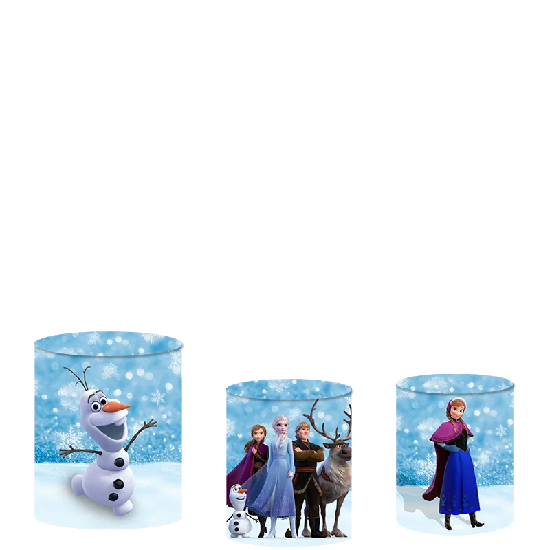 Disney Princess Frozen Party พื้นหลัง Decors รอบที่กำหนดเองฉากหลังเด็กวันเกิดงานแต่งงานตกแต่งแบนเนอร์