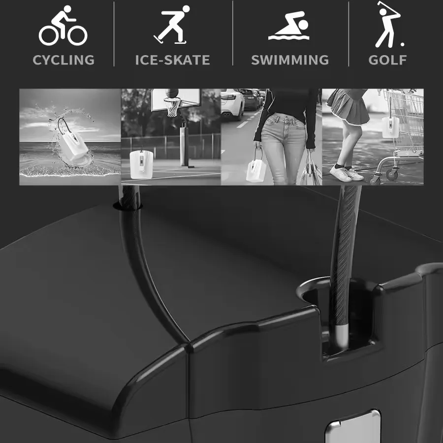 Creative Portable Summer Beach Safe Box 3-digit Combination Lock With Steel Wire Outdoor Camp Sports Bucket Security Storage Box