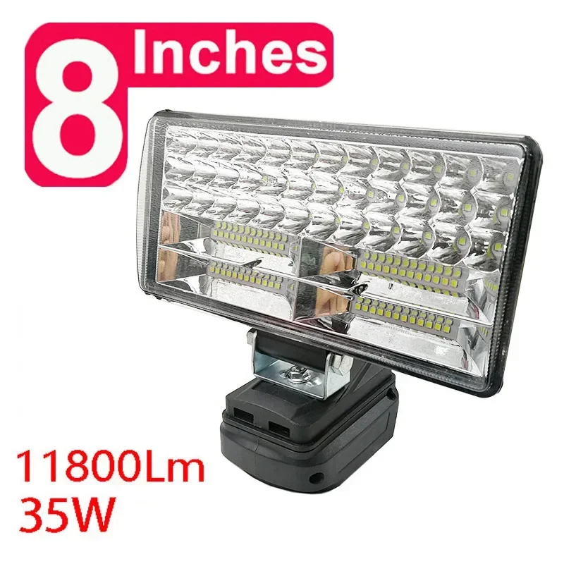 Imagem -04 - Polegada Carro Led Trabalho Luzes Tocha Lâmpada de Acampamento para Makita para Dewalt para Bosch para Milwauke Lomvum Zhipu Jingmi Li-ion Bateria 8