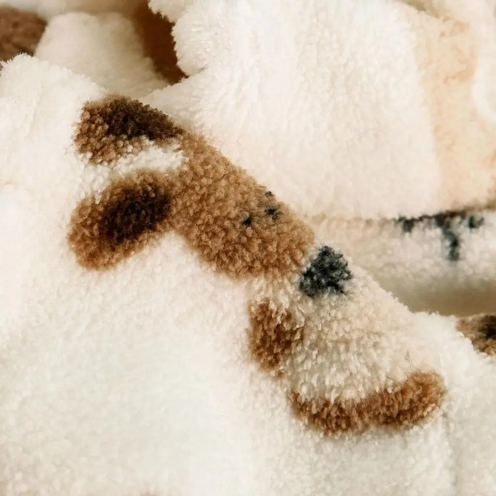 Comfortable One-Piece Design Dog Warm Clothes Thick-Warmed Windproof Dog Bodysuit Cute Patterns Pet Coat Autumn/Winter Use