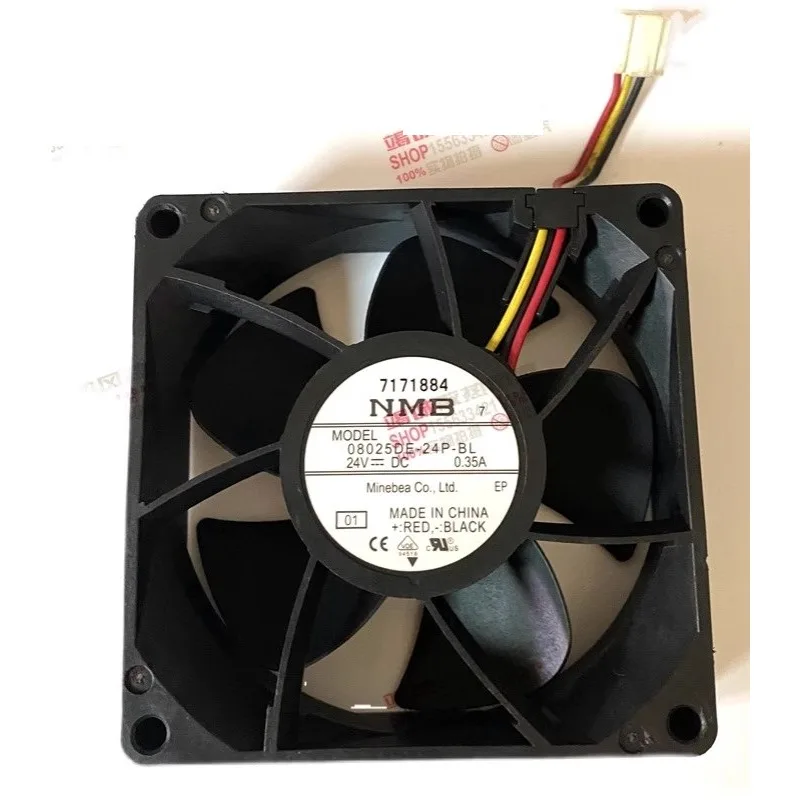 New Cooler Fan for NMB 08025DE-24P-BL 24V 0.35a 3-wire with Detection Inverter Cooling Fan 80*80*25mm