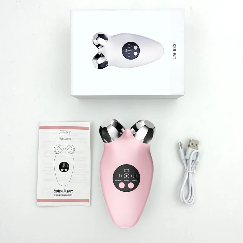 Dispositivo facial en forma de V para mujer, cuidado de la piel, vibración, compresa caliente, masajeador Facial antienvejecimiento, instrumento cosmético