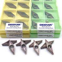 DESKAR VBMT160404 LF6018 LF6118 VBMT 160408 MV LF6018 LF6118 CNC turning tool with carbide inserts for stainless steel cutting