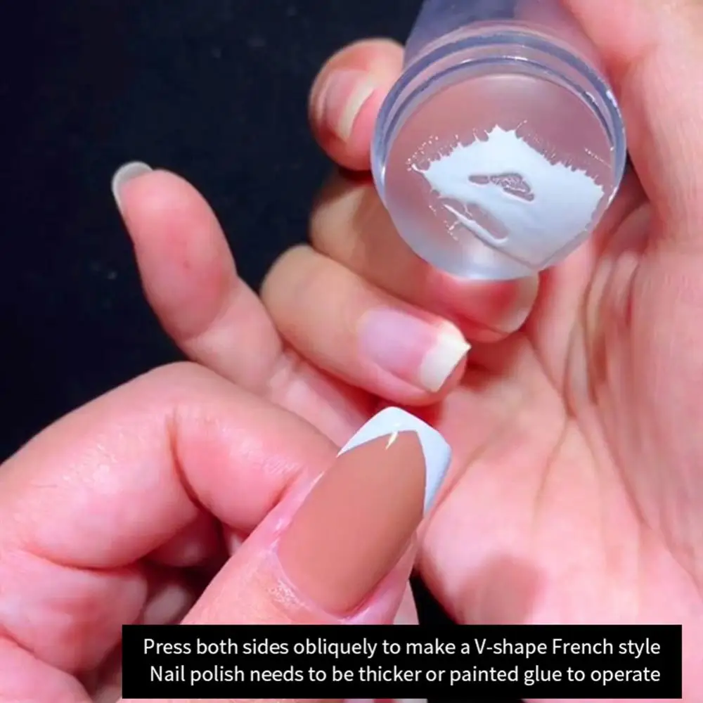 Transparent Silicone Creative Patterns Easy To Use Versatile Must-have Trendy Popular Unique Nail Patterns French Manicure