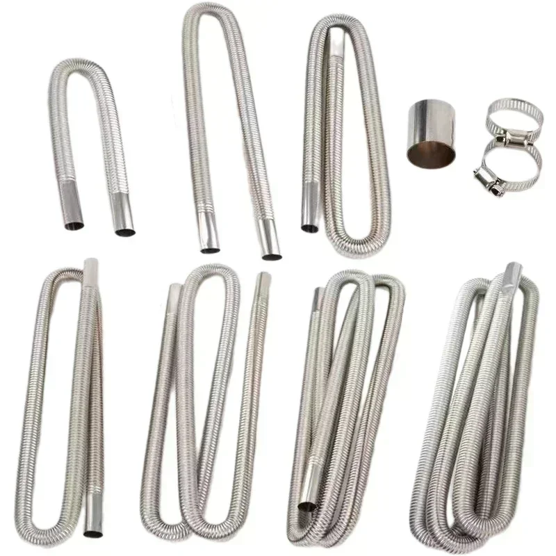 1-3PCS Stainless Steel Gas Vent Hose for Air Diesel Parking Heater Flexible Exhaust Pipe Tube for Car