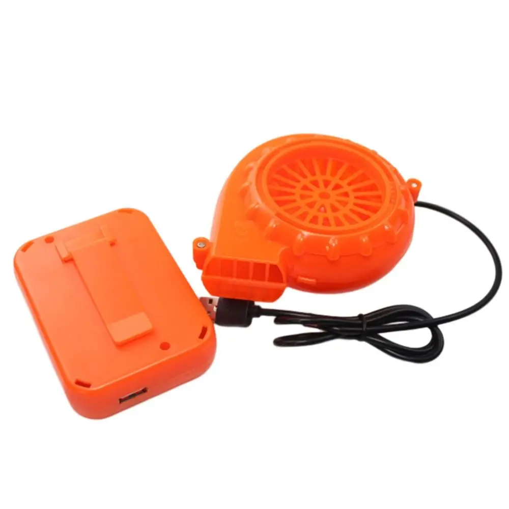 

Battery Powered Inflatable Blower USB Interface Low Noise Electric Mini Air Blower with Battery Case Durable Cooler Fan