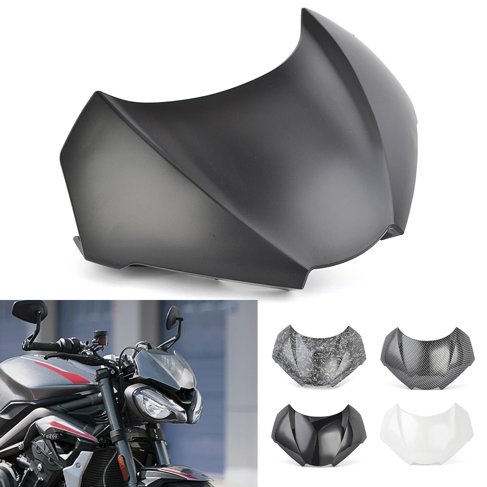 

765R 765RS Headlight Fairing Upper Top Cover Bodywork Protection Cowl For Triumph Street Triple 765 R RS 2020 2021 2022