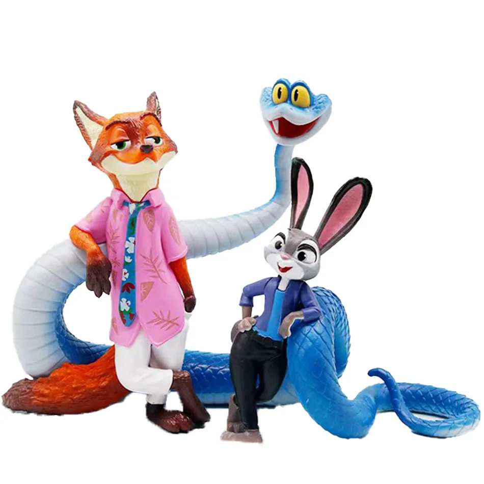 ฟิกเกอร์การ์ตูนจากภาพยนตร์ Hot Film 18 ซม. จูดี้ ฮอปส์ และ นิค ไวลด์ จากเรื่อง Crazy Animal City ทำจาก PVC ของสะสม ตุ๊กตาการ์ตูน ของขวัญคริสต์มาส/ฮาโลวีน