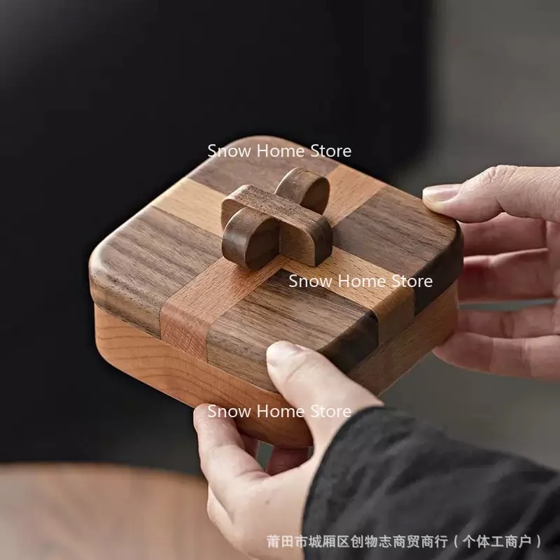 Walnut Storage Box Desktop Sundries Watch Candy Finishing Wooden Box Jewelry Dressing Table