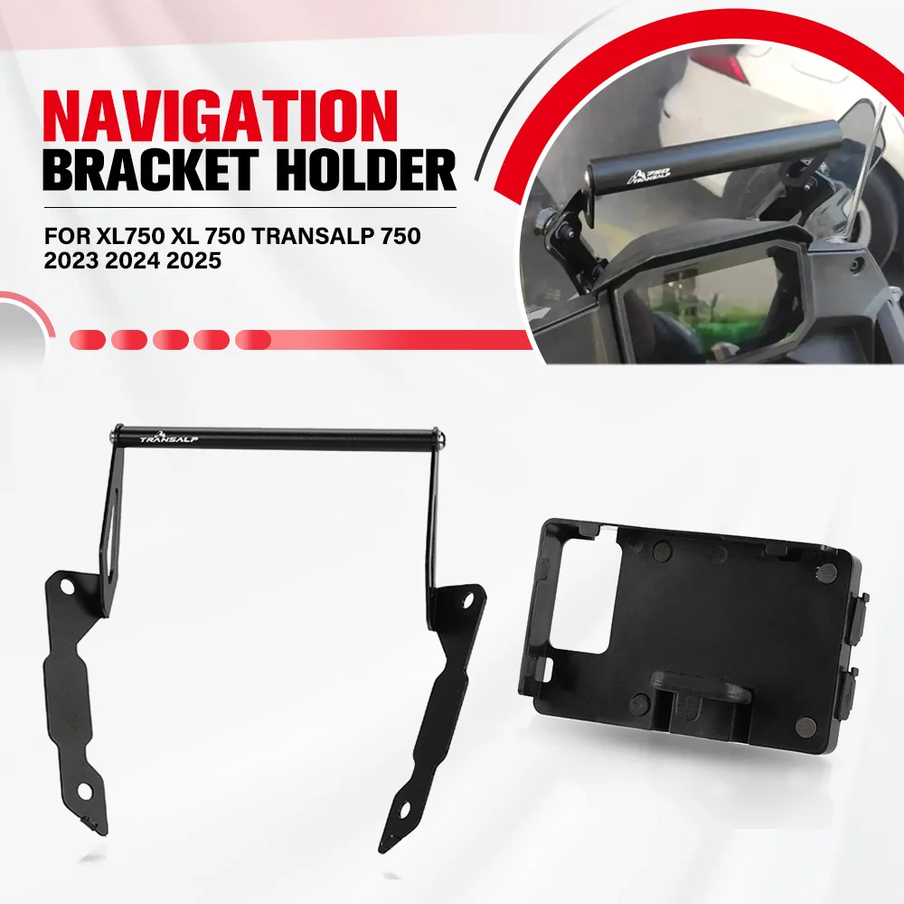 

For Honda XL750 XL 750 TRANSALP 750 2023 2024 2025 Motorcycle GPS Smart Phone Navigation Mount Mounting Bracket Adapter Holder