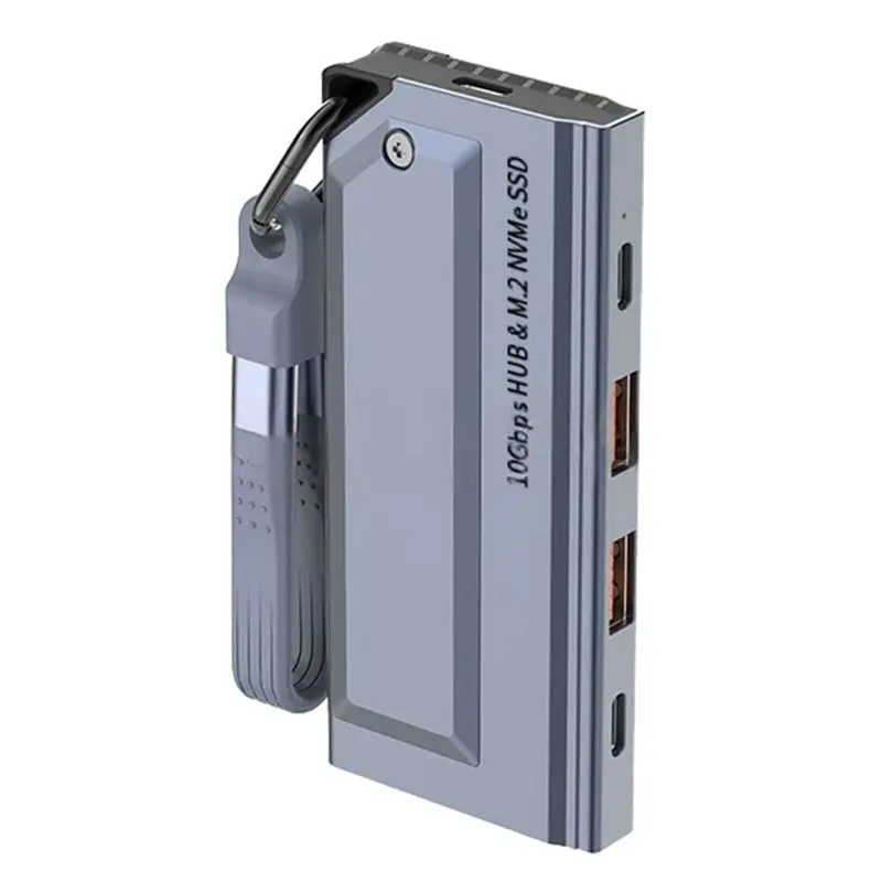 New--M. 2 Nvme 10Gbps 4 In 1 Hard Drive Enclosure Docking Station USB3.2 PD 100W Type-C 3.2 SSD Extender For PC Laptop
