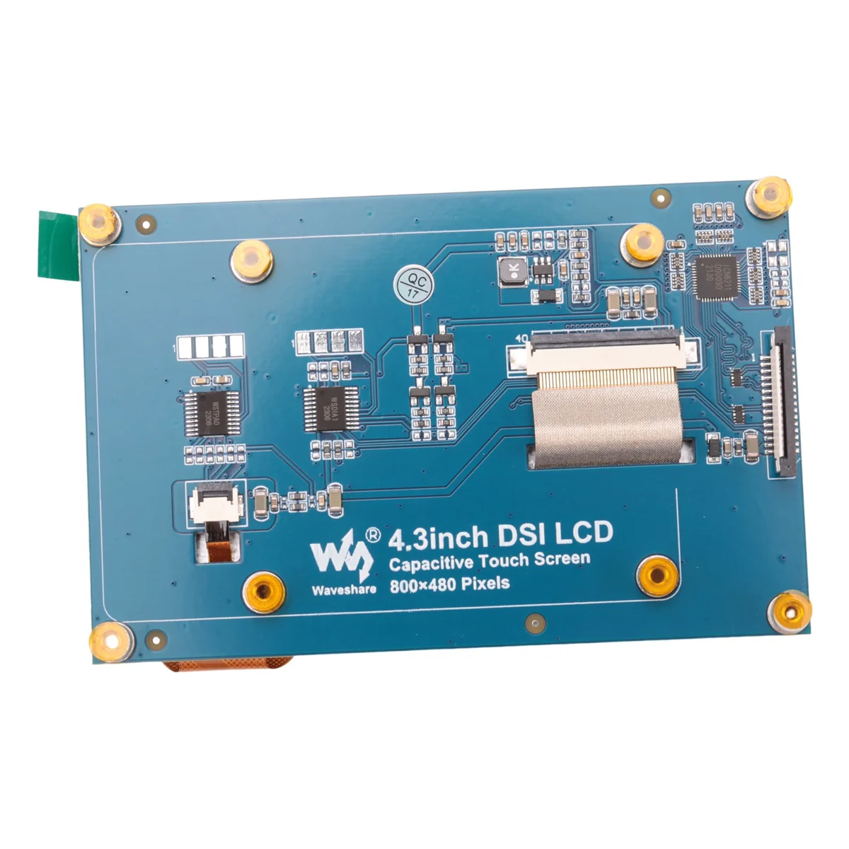 Waveshare 4.3 นิ้ว DSI จอแสดงผล LCD สําหรับ Raspberry Pi 4B/3B +/3A +/3B/2B/B +/A + IPS หน้าจอสัมผัสแบบ Capacitive Monitor 800X480