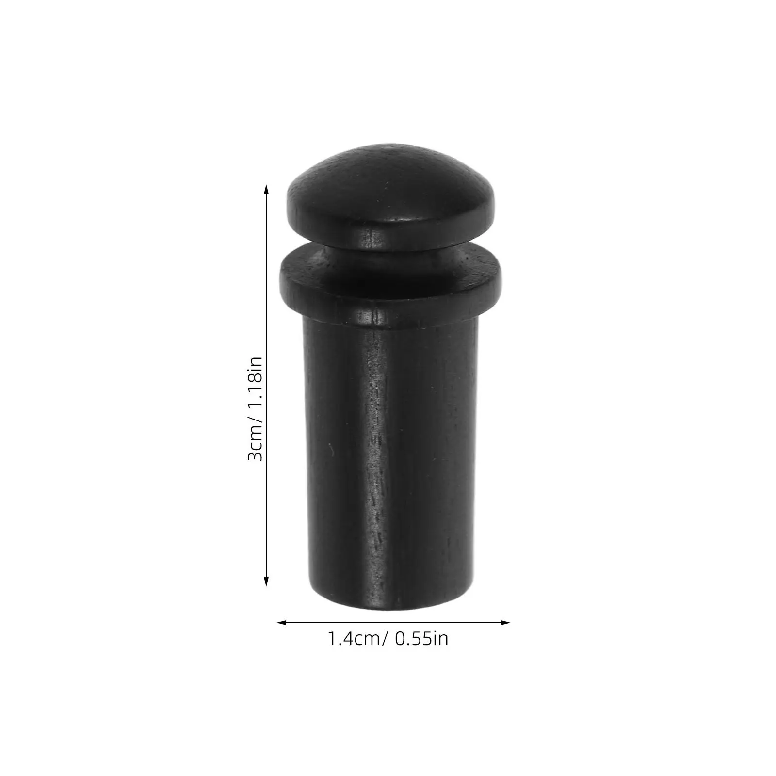 Wood Acoustic Guitar Strap Button Lock Secure Anti-Falling End Pin for Electric Bass Ukulele Replacement Parts Strap Fastener