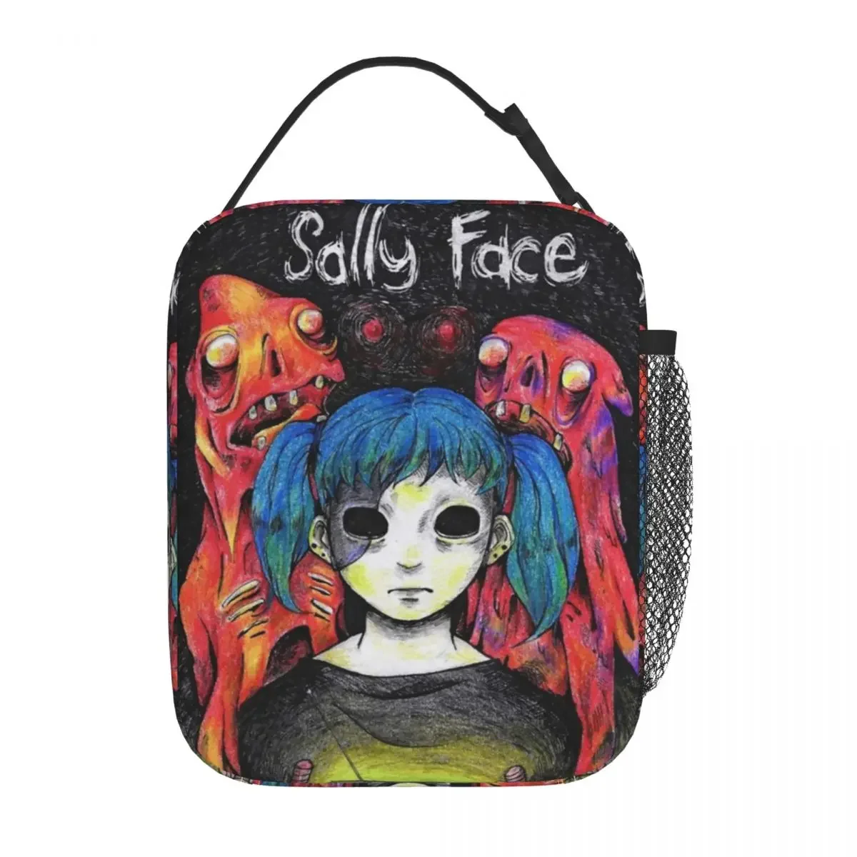 Game Sally Face Poster Games Accessories Insulated Lunch Bags For School Food Storage Bag Portable Cooler Thermal Bento Box