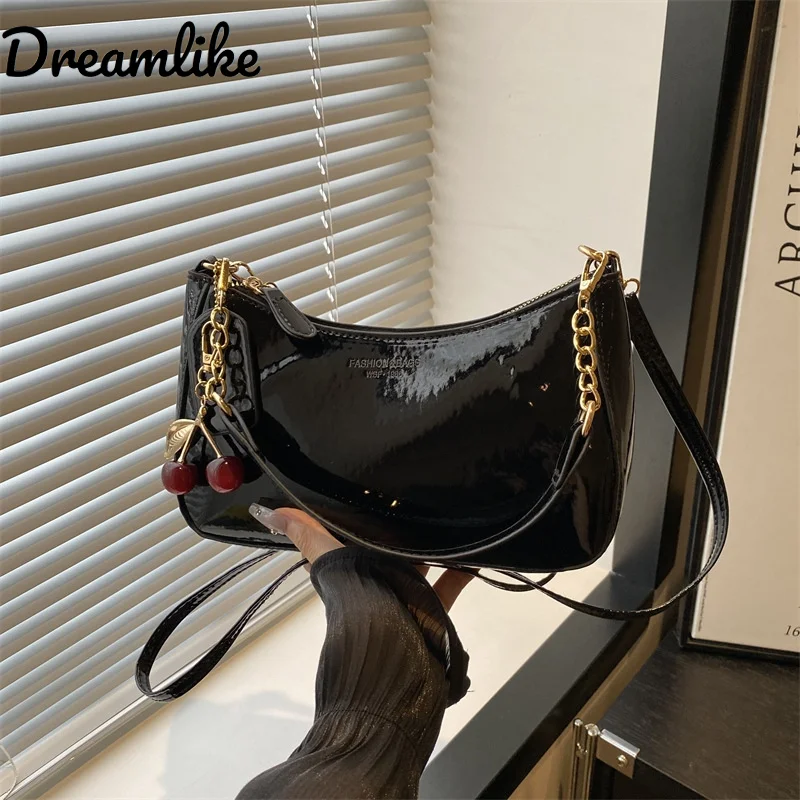 

Retro Solid Color PU Leather Shoulder Underarm Bags Women's Fashion Handbags Casual Purses and Handbag Ladies Hand Bag