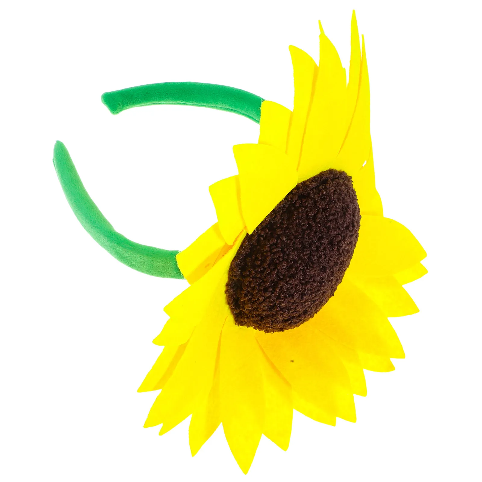 

Sunflower Headband Fabric Flower Hair Accessories Floral Headdress Lightweight Comfortable Party Photo Prop Cosplay Hairband